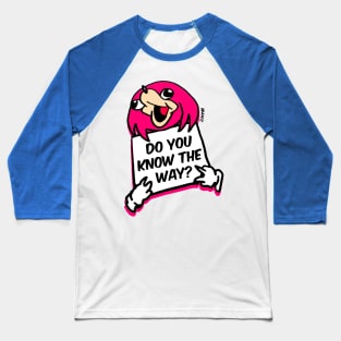 Do You Know the Way Knuckles Meme Baseball T-Shirt